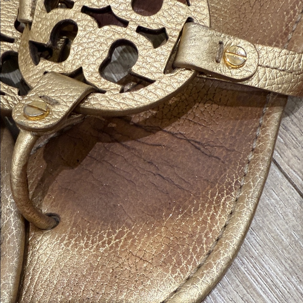 Tory Burch White, Gold, and Red Sandals Bundle - Picture 9 of 10